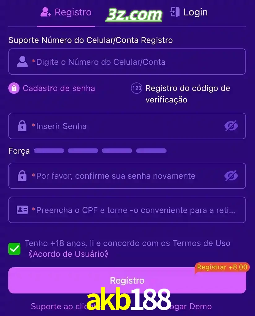 bonus de cadastro imediato
